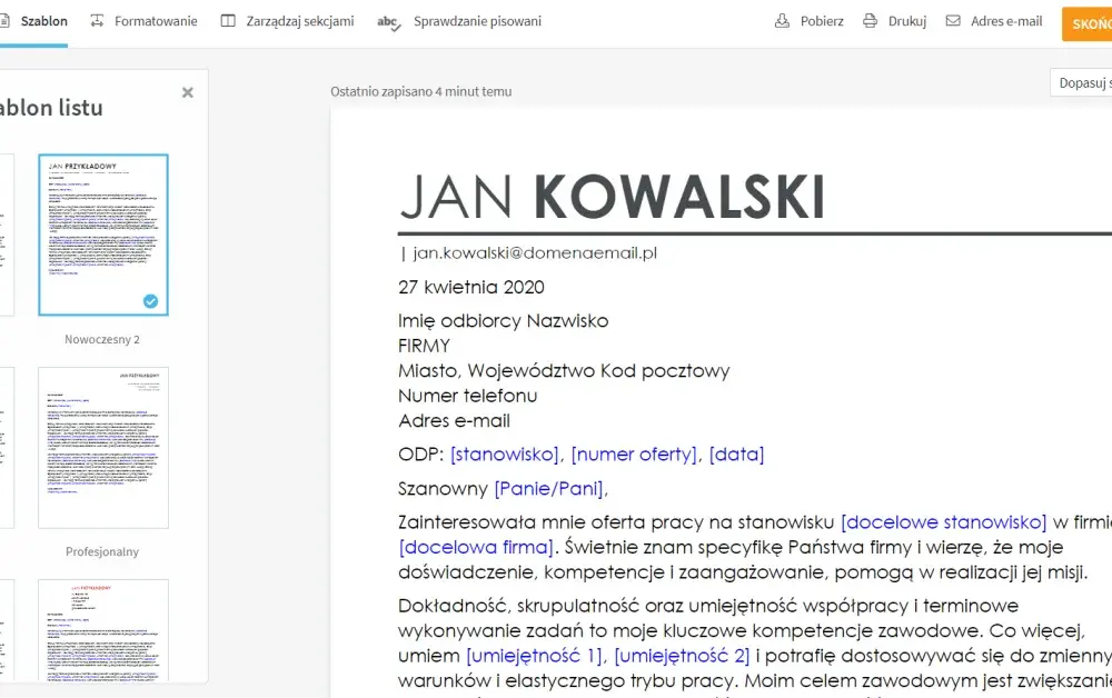 List z zapytaniem po angielsku: Wzory i zwroty, które otworzą drzwi