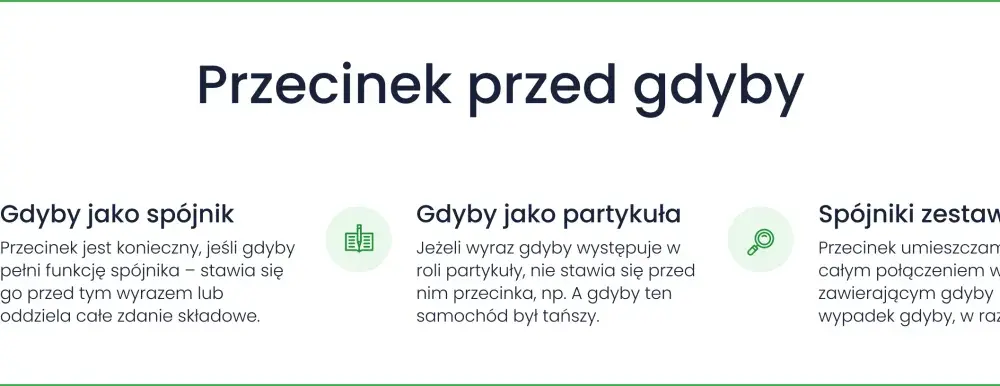 Przecinek przed "gdyby": Kiedy go postawić, a kiedy nie?