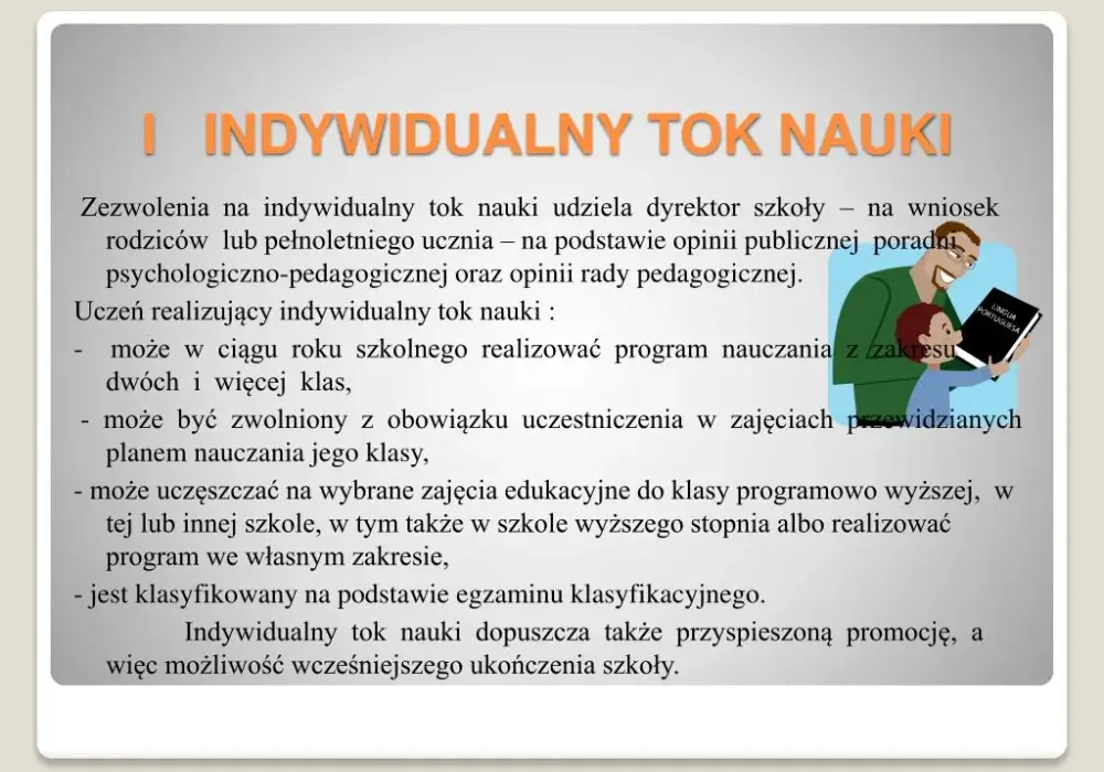 Indywidualny tok nauczania: wszystko, co musisz wiedzieć