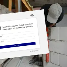System logowania do egzaminów zawodowych. Czekam na wyniki, a tu tylko ekran logowania.