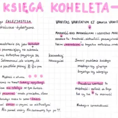 Opracowanie "Księga Koheleta" zawiera kluczowe cytaty i refleksje o mądrości, przemijaniu i wartościach życiowych.