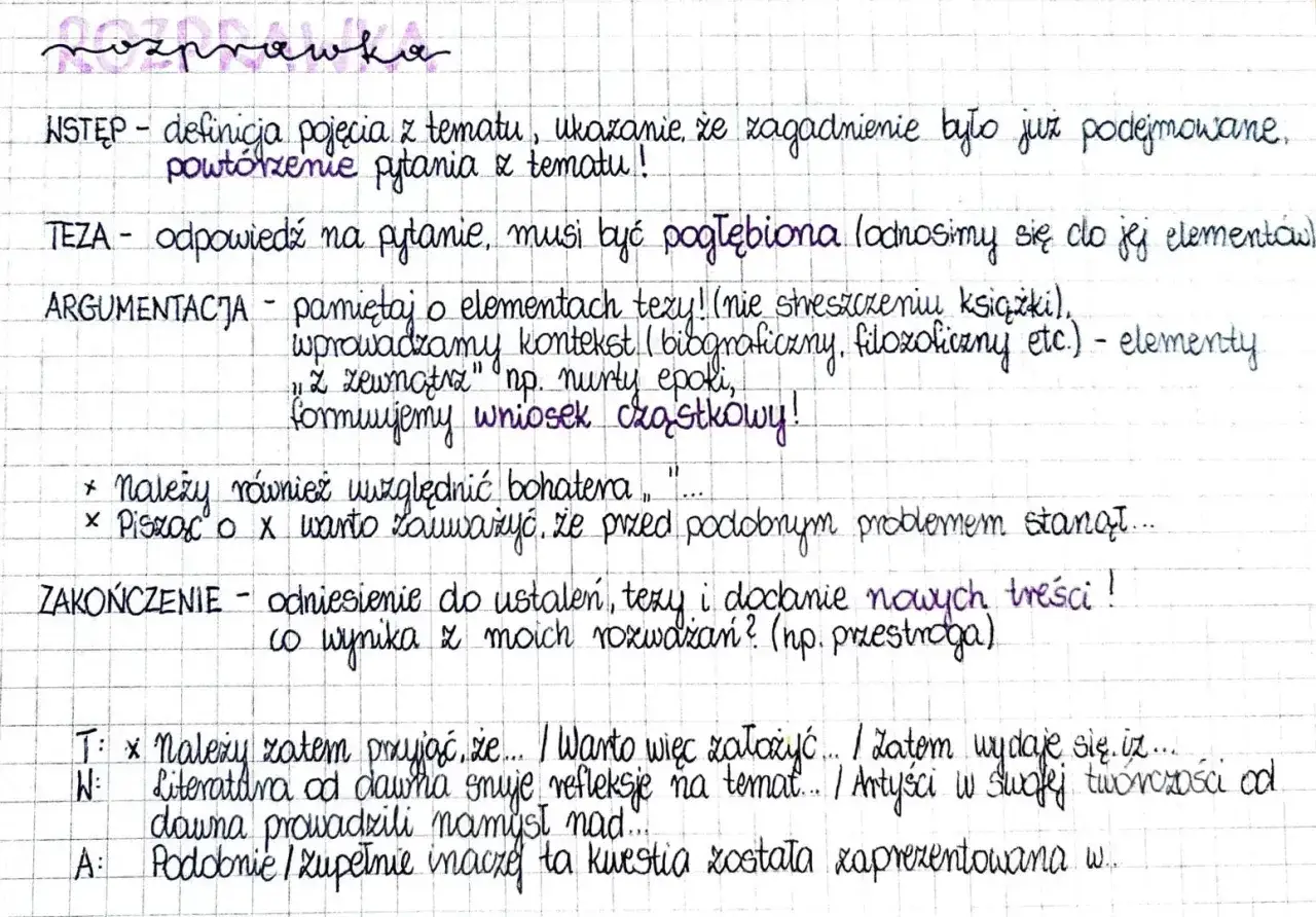 Jak napisać zakończenie w rozprawce: podsumowanie, odniesienie do tezy, nowe treści. Przykładowe zwroty.