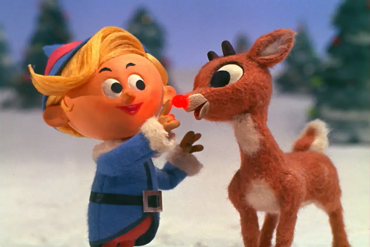Rudolph the Red-Nosed Reindeer ilustracja, renifer Rudolf
