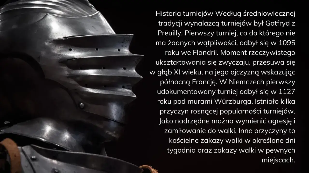 Zbroja rycerza, symbol ideału średniowiecznego wojownika, lśni w blasku.