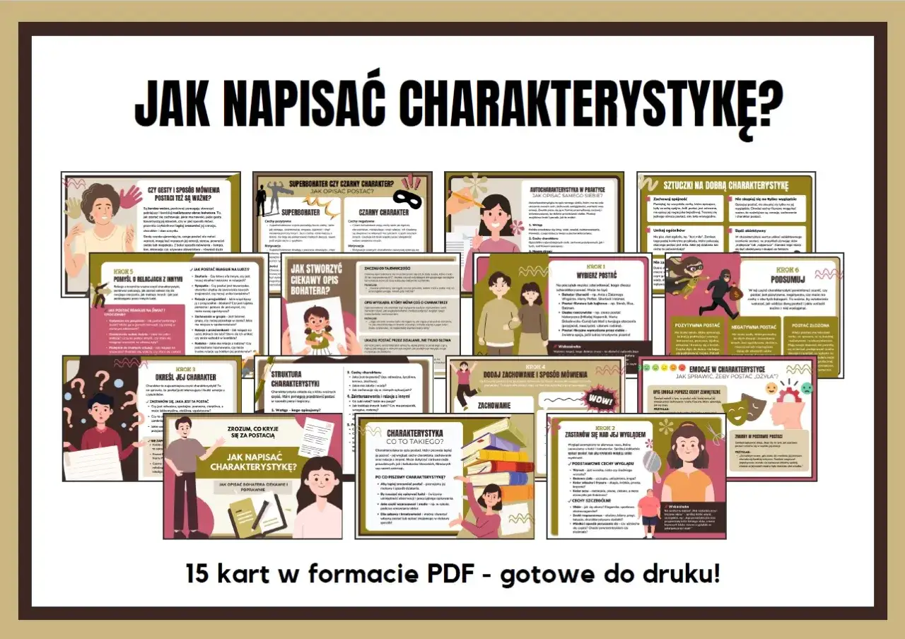 Zbiór 15 kart PDF z poradnikiem 