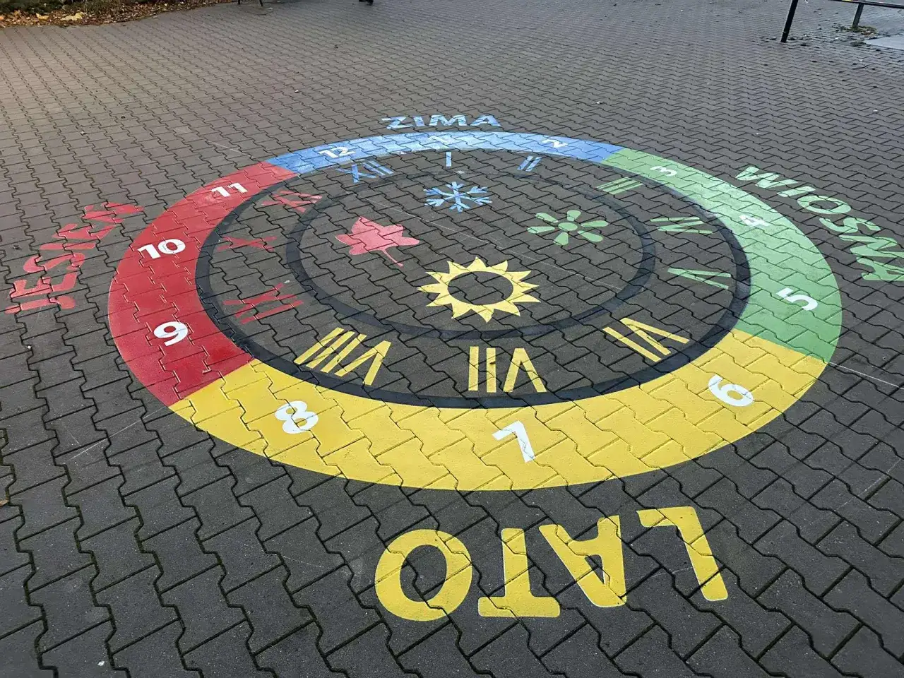 Polskie powitania zegar pory dnia