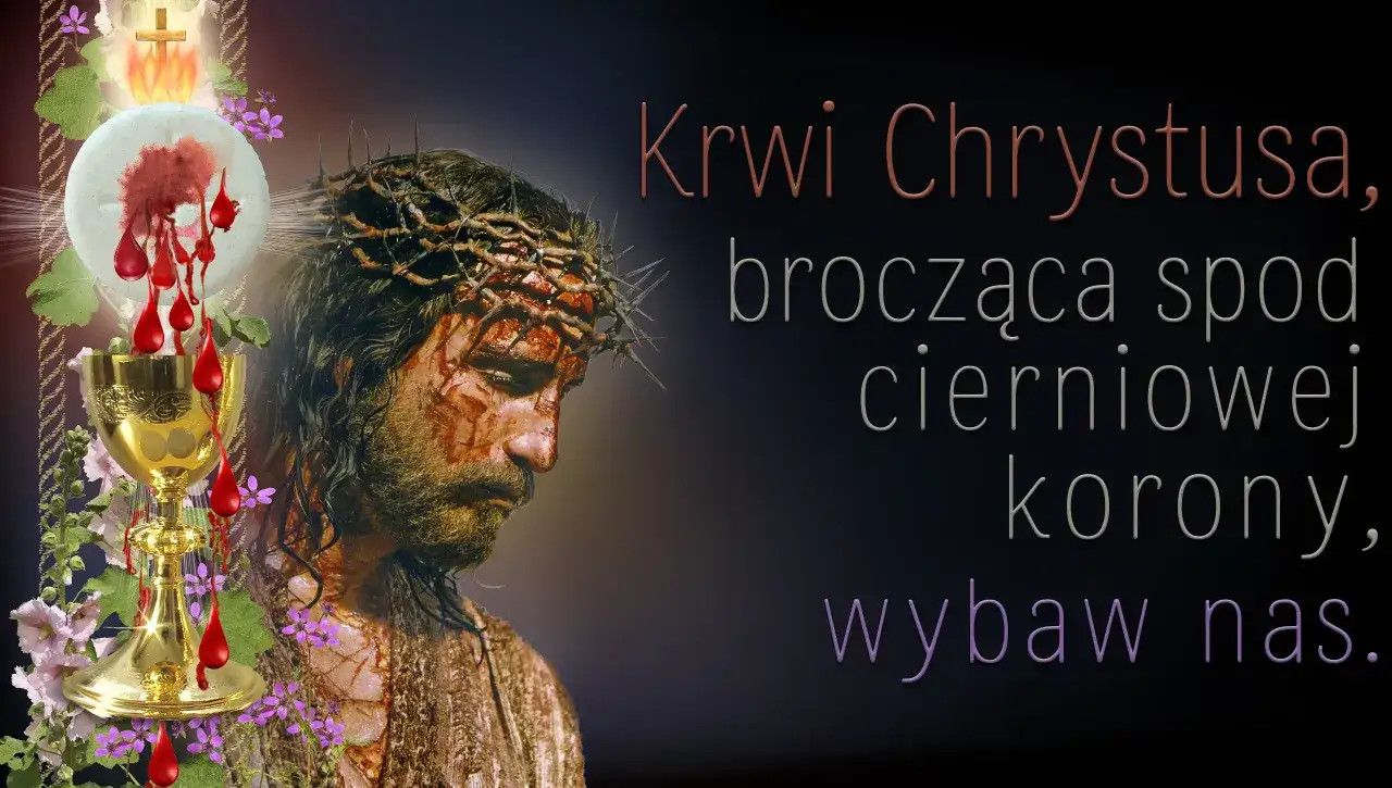 Chrystus w koronie cierniowej, z kielichem krwi. Czy szlachetnymi uczynkami można odkupić ciężką winę?