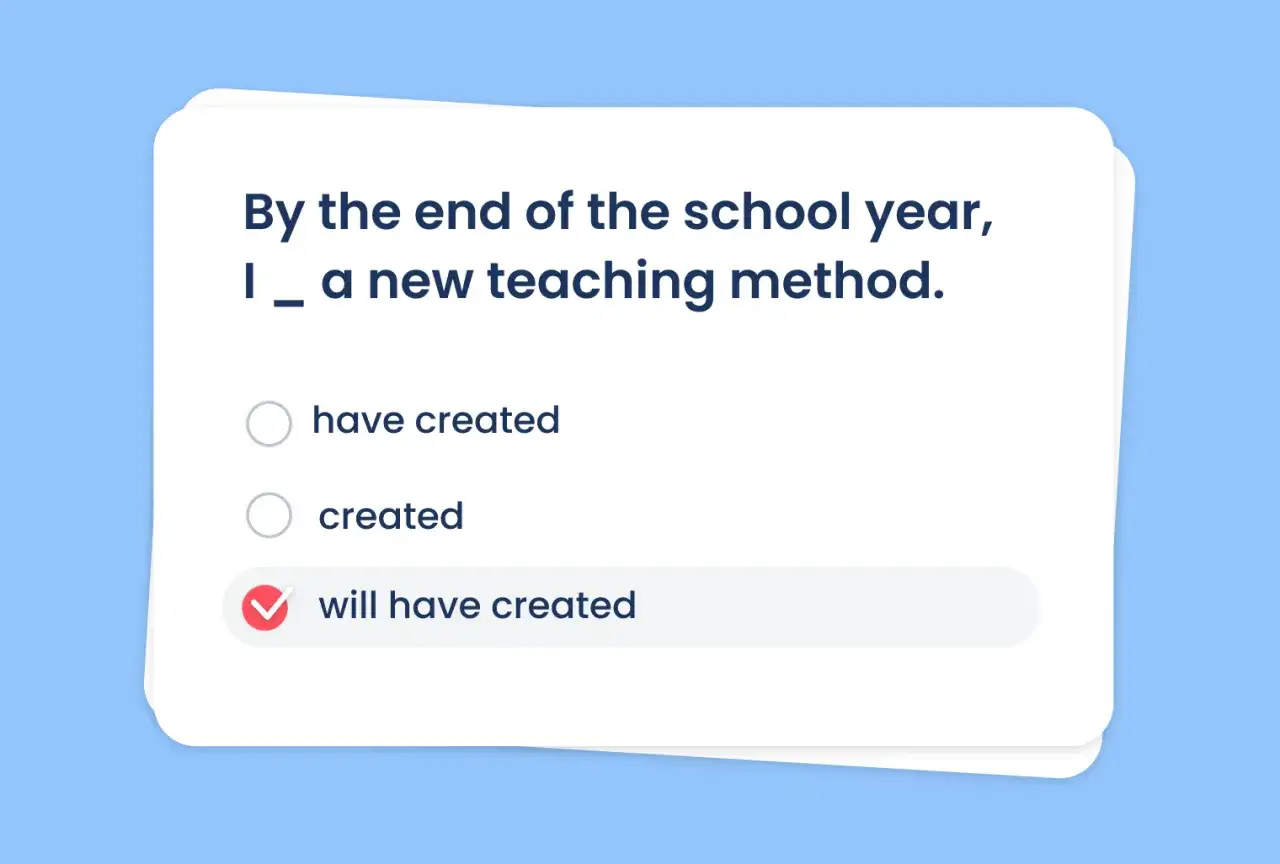 Future Perfect exercises online