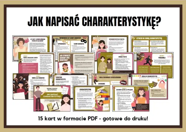 Jak napisać charakterystykę postaci? Praktyczny poradnik krok po kroku